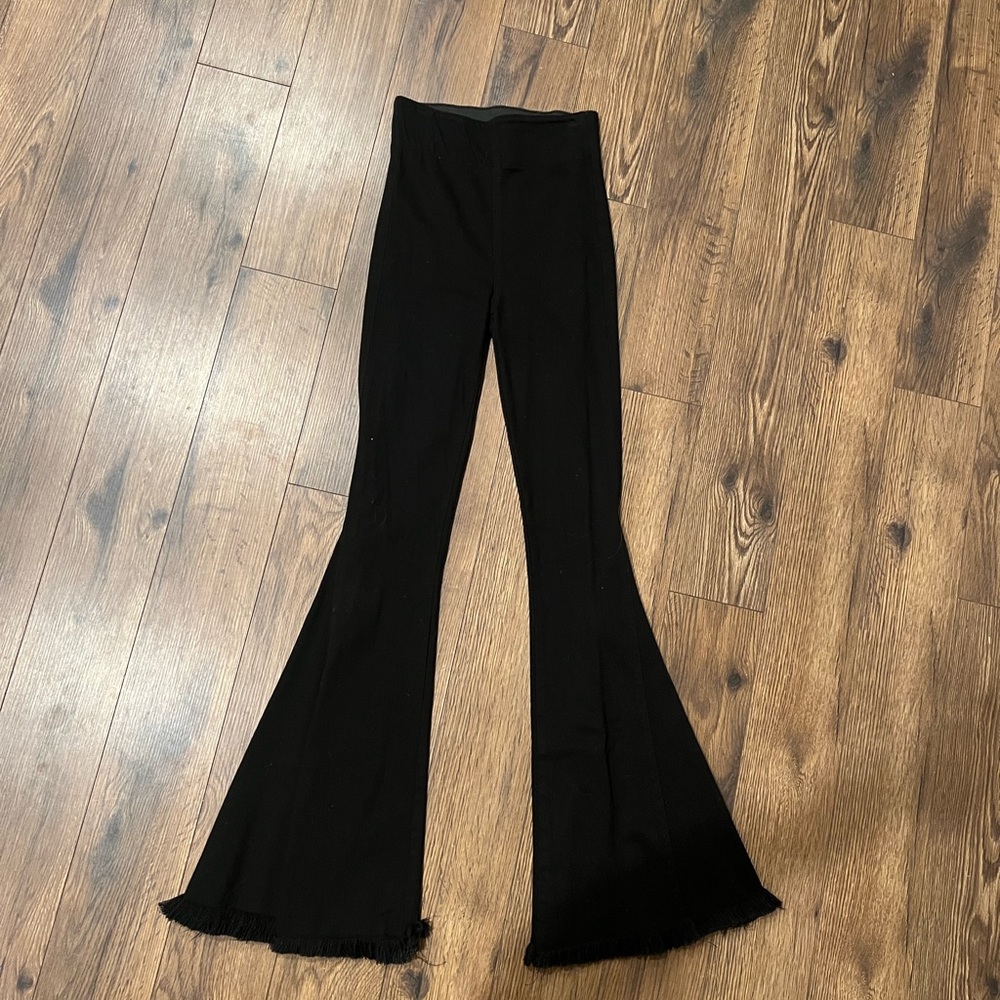 Black flare jeans